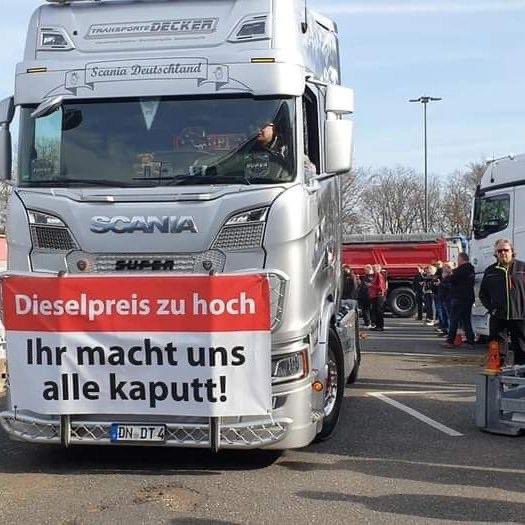 20220316 Protest hoge brandstofprijzen Duitsland