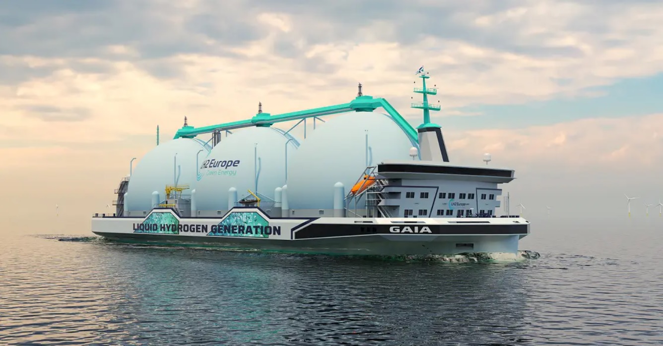 Ontwerp van een nieuwe tanker voor vloeibare waterstof