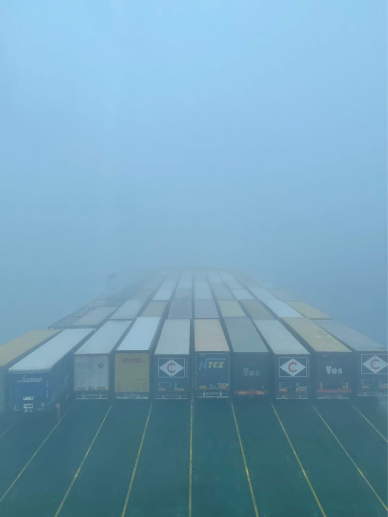 20220113 Zeebrugge mist DFDS Flandria Seaways