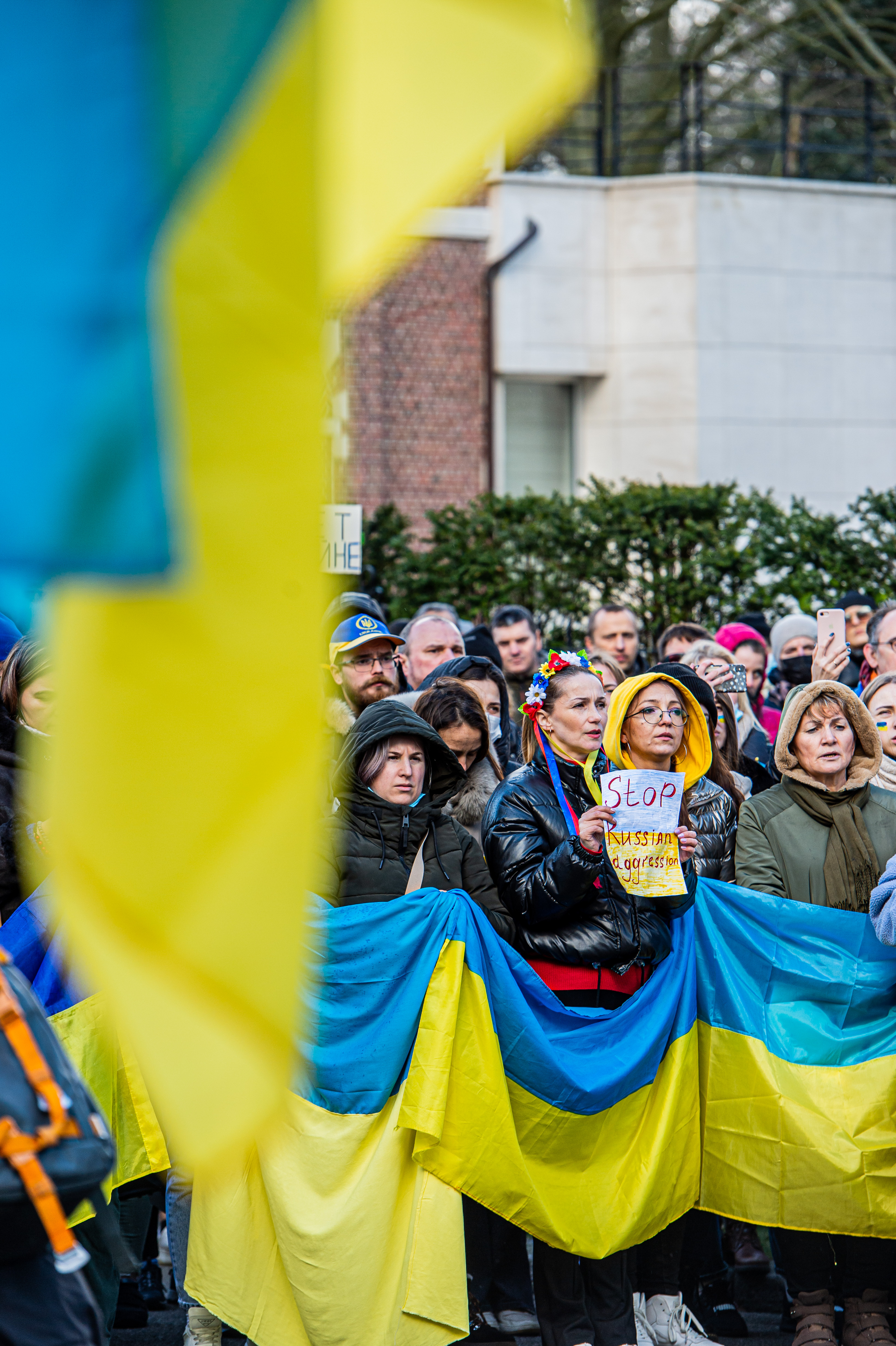 20220225 Protest Oekraine Belga Picture Jonas Roosens