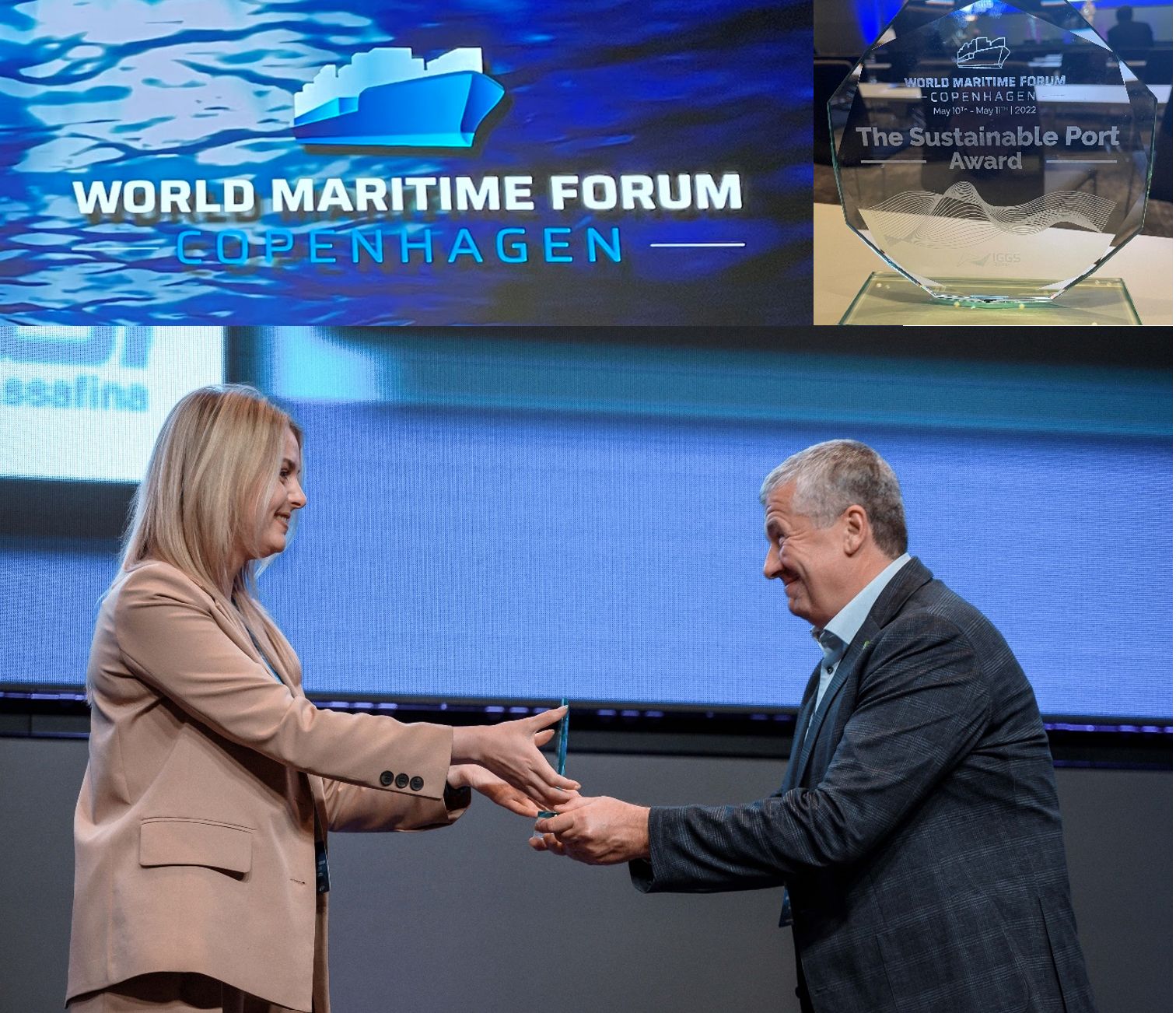 20220513 Kopenhagen World Maritime Forum Port of Antwerp-Bruges wint 'Sustainable Port Award'