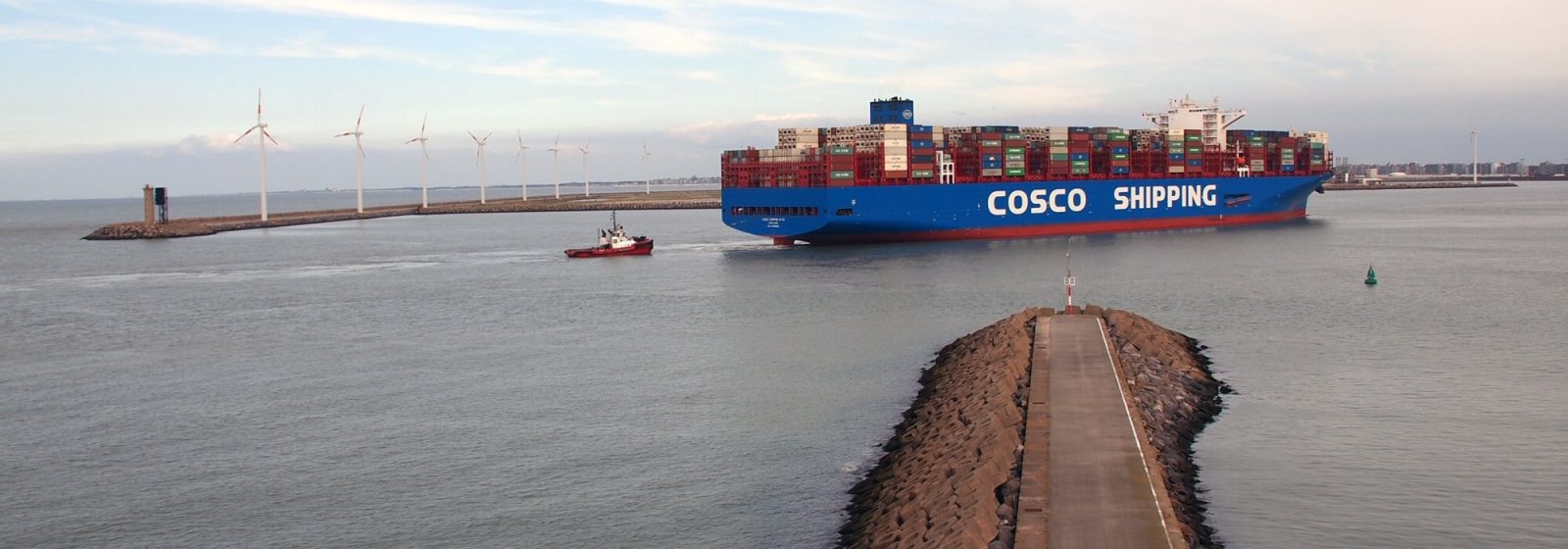 'COSCO Shipping Star' maidencall Zeebrugge 3 augustus 2019