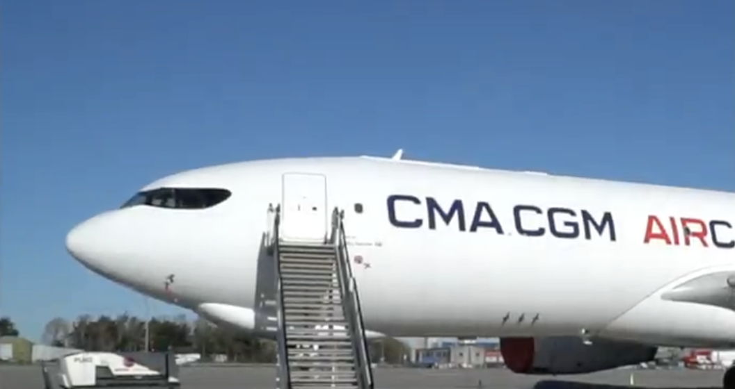 De Airbus A330-200F freighter van CMA CGM Air Cargo