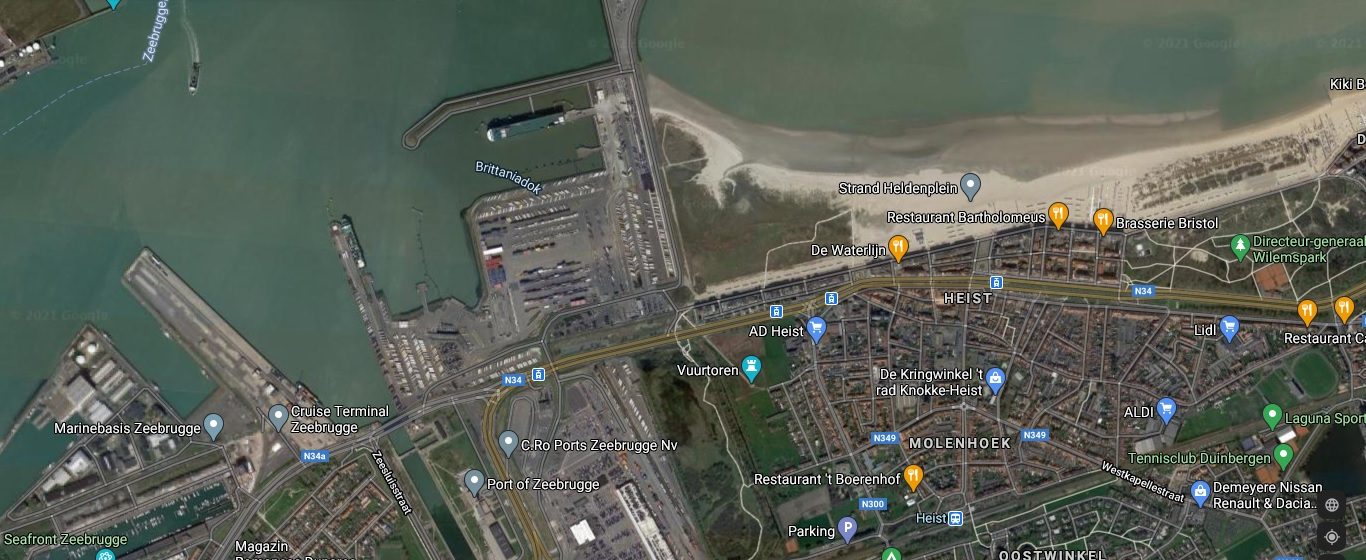 Haven Zeebrugge paalt aan woonkern Knokke-Heist