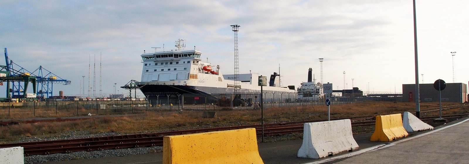 Starious Bitumen plant maritiem distributiecentrum op dit gedeelte van de concessie van P&O Ferries in Zeebrugge