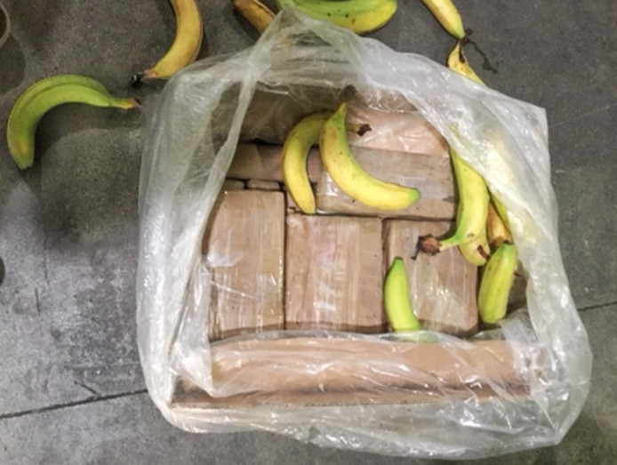 Cocaïne tussen bananen