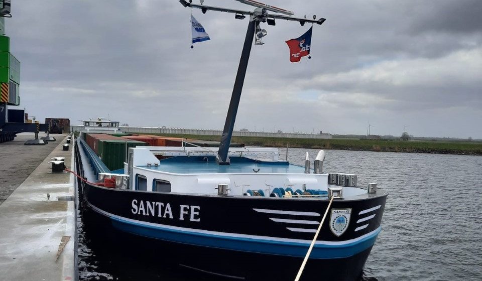 Het nieuwe binnenschip 'Santa Fe' wordt door Danser ingezet in de regio Antwerpen-Rotterdam-North Sea Port-Noord-Frankrijk