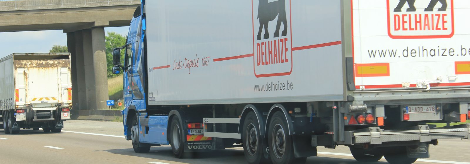 Vrachtwagen Van Moer - Delhaize