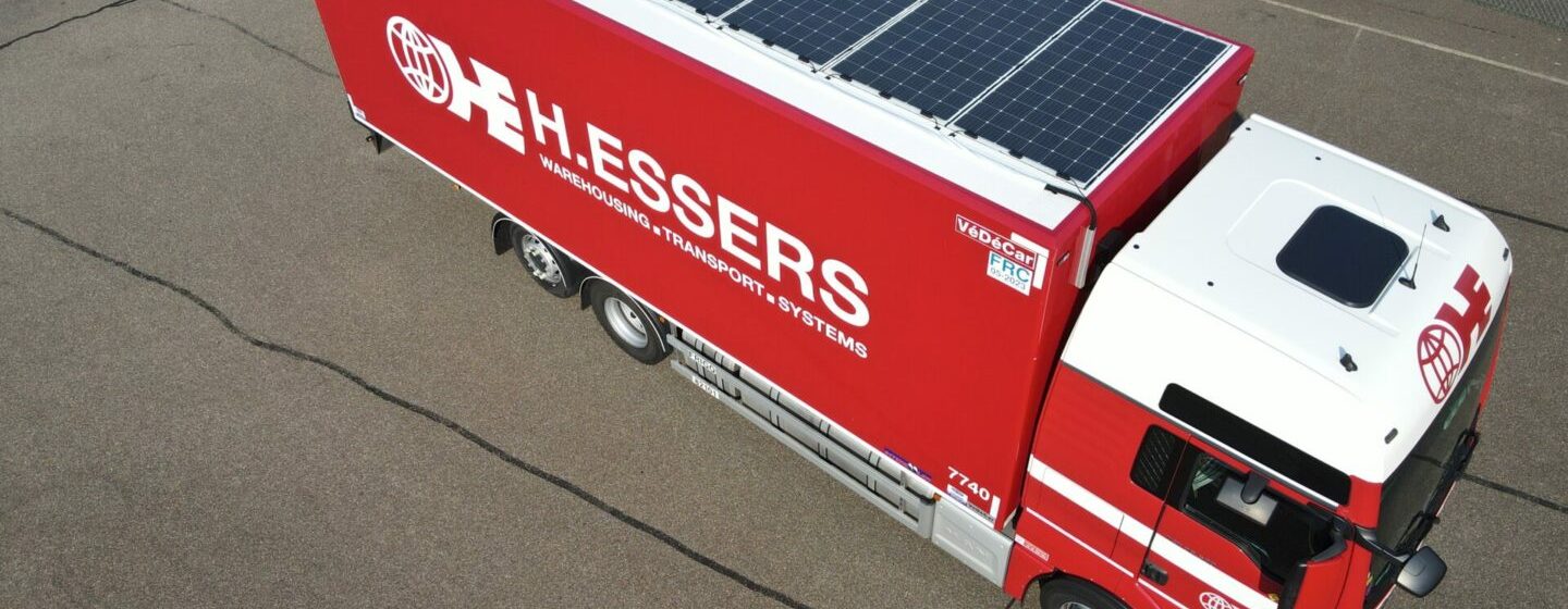Zonnepanelen op trucks H.Essers