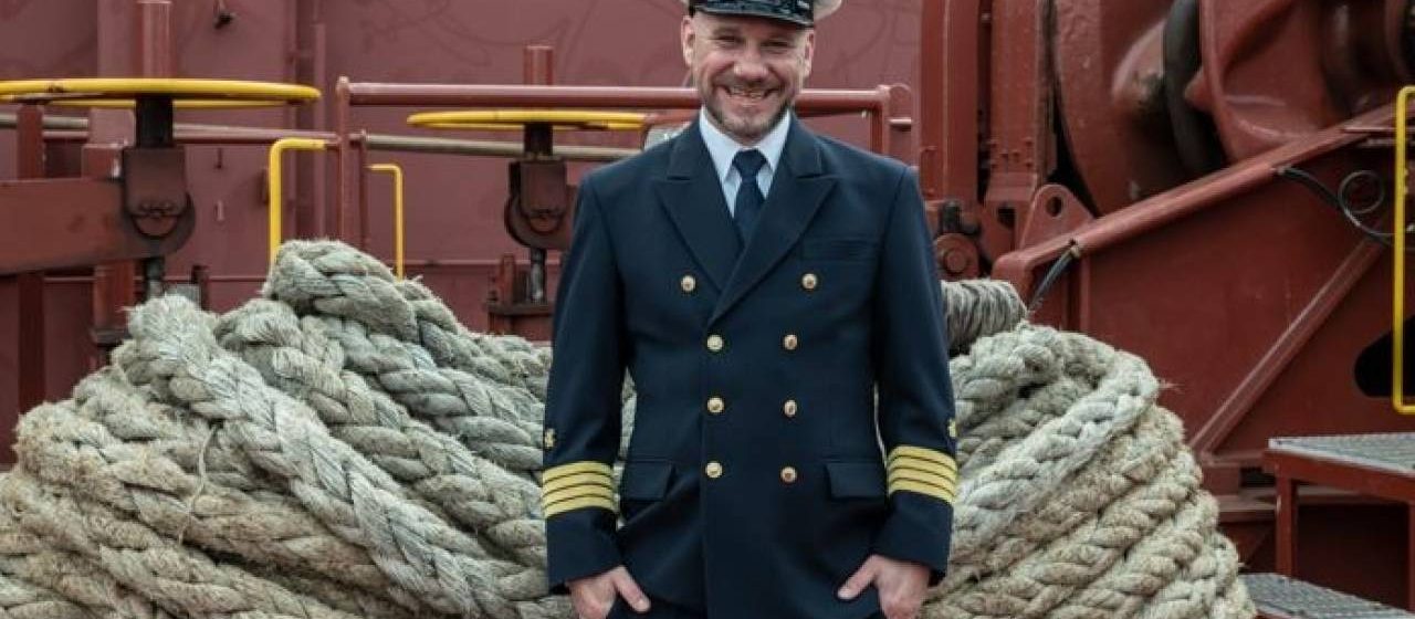 Kapitein Florian Böttger van Hapag-Lloyd