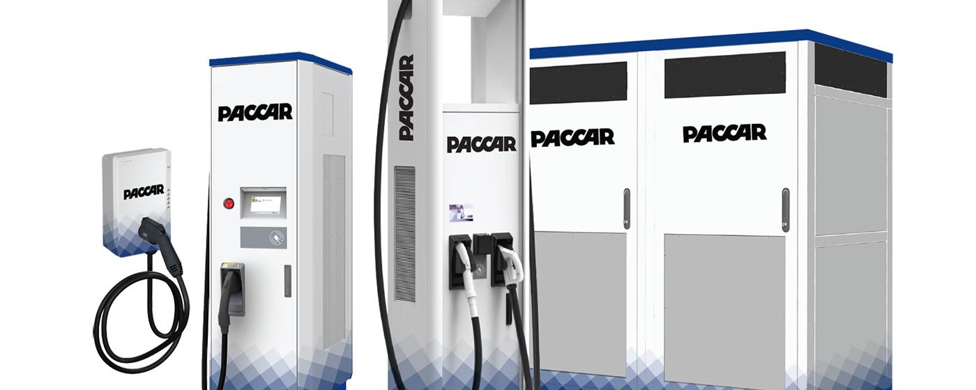Laadstations voor elektrische trucks van Paccar Parts