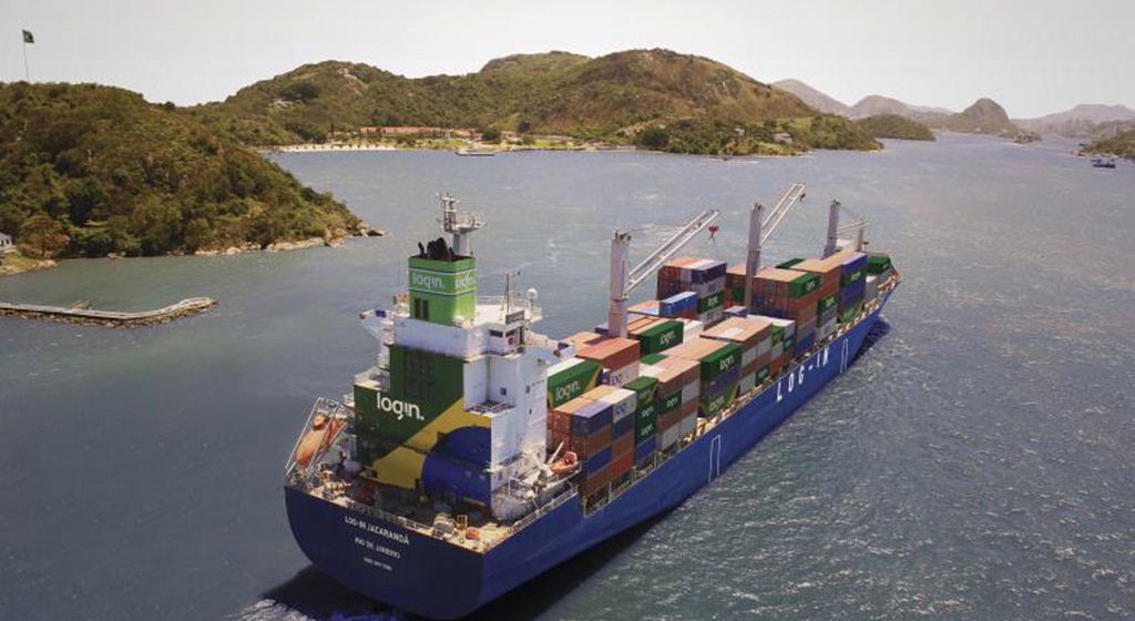 Het containerschip 'Log-In Jacaranda' van 2.808 teu