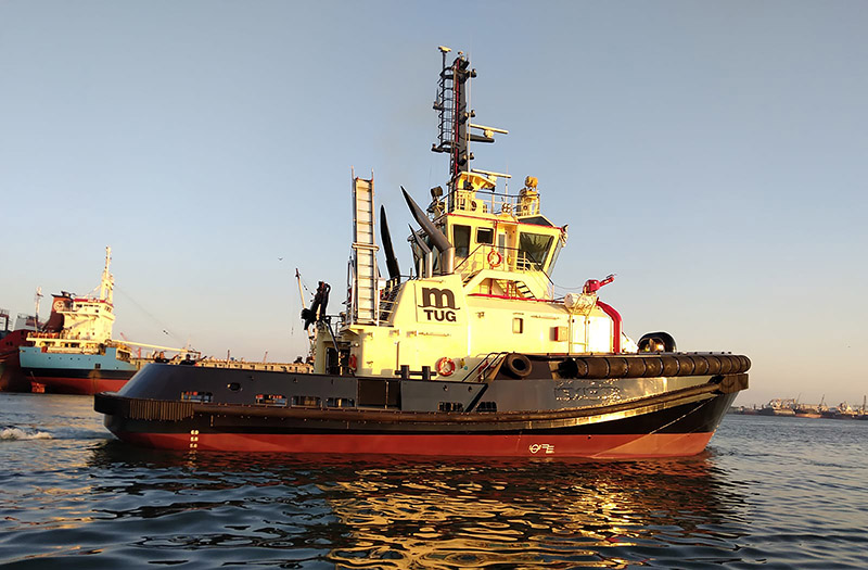 De 'Med Antares' van MedTug zal zeeschepen assisteren in de Portugese haven Sines