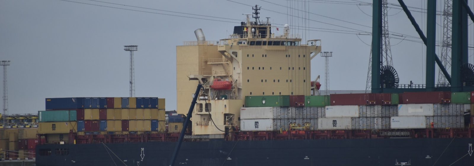 Het containerschip 'MP The Brady' werd eind 2019 met een scrubber uitgerust