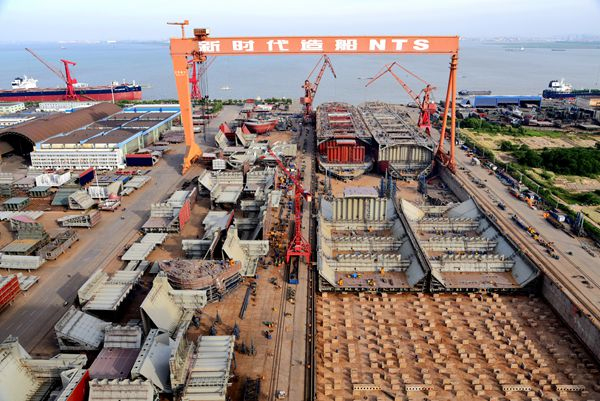 De Chinese scheepswerf New Times Shipbuilding