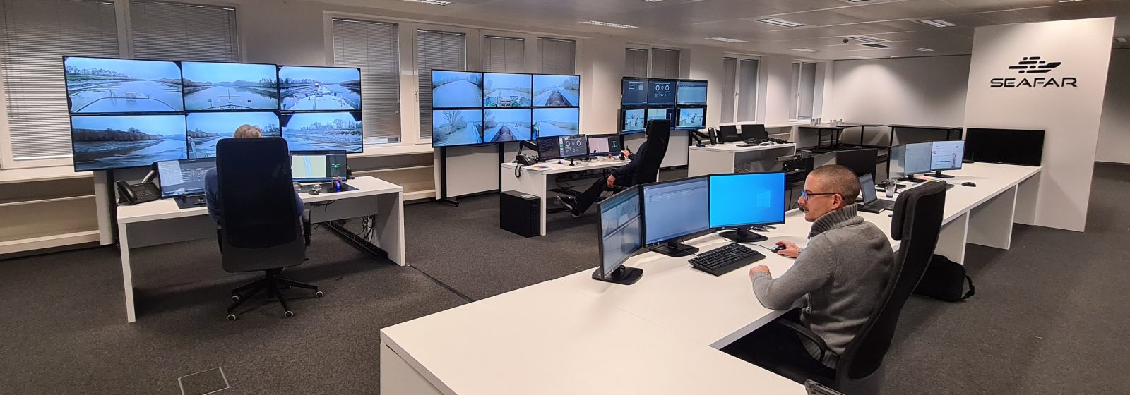 Het controlecentrum van Seafar in Antwerpen