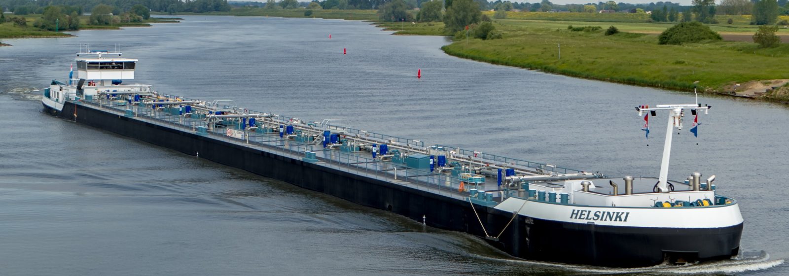 De nieuwe elektrisch aangedreven tanker 'Helsinki' van Victrol