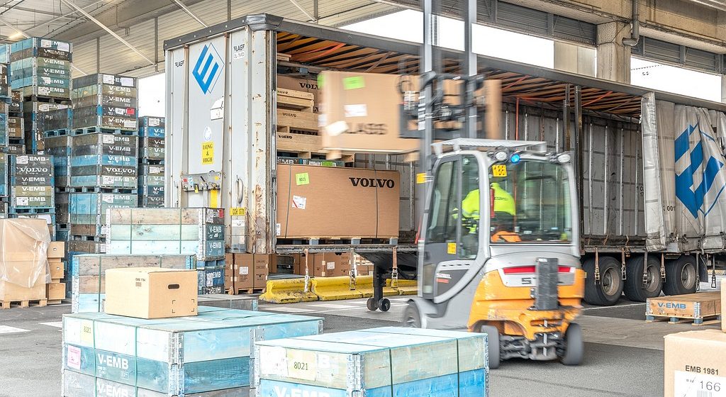 Distributiecentrum Volvo Logistics Services in Oostakker bij Gent
