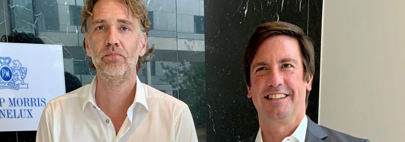 Pascal Boot en Miguel Matos van Philip Morris Benelux