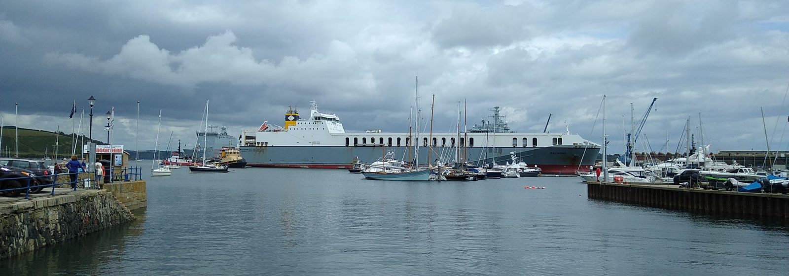CLdN-roro 'Mazarine' in Falmouth Harbour