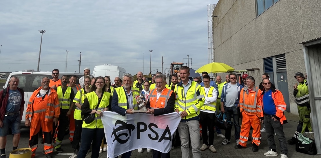 Prijsoverhandiging #portcleanup23 aan PSA Zeebrugge