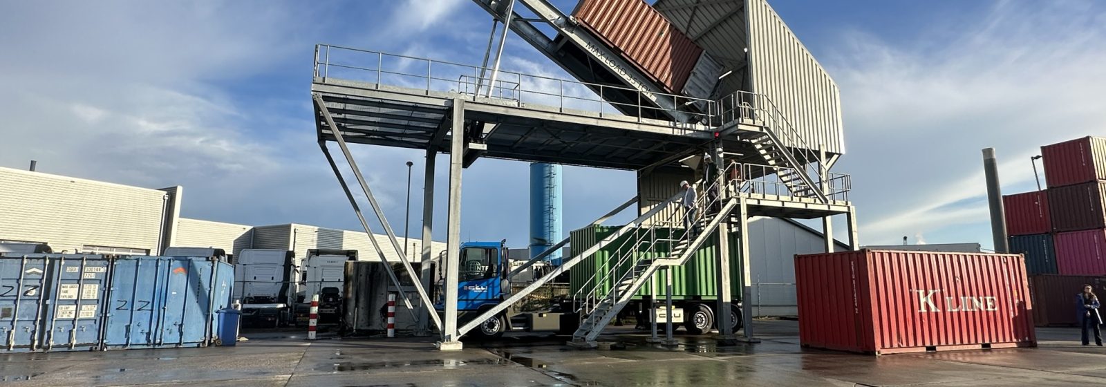 Nieuwe overslaginstallatie Molenbergnatie op Container Terminal Utrecht