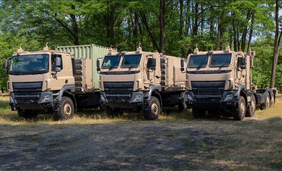 Transport Academy leidt Belgische militairen op in DAF Trucks.