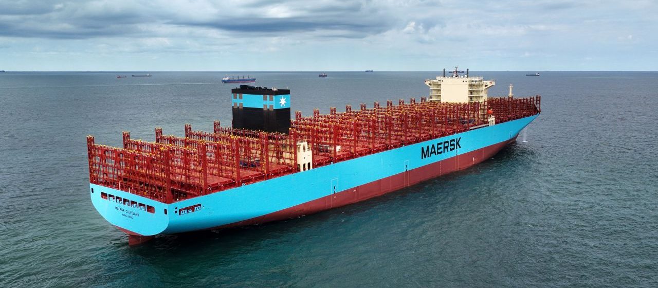 De 'Maersk Cleveland' van 15.516 teu