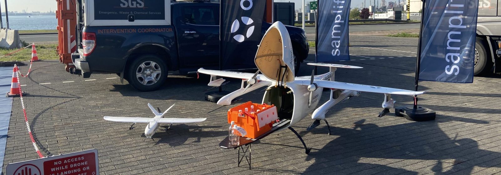 Vrachtdrone van het Antwerpse dronebedrijf ADLC