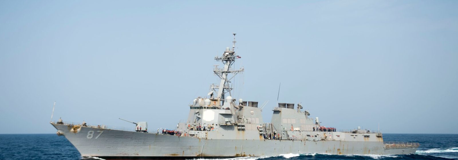 Het Amerikaanse oorlogsschip USS Mason