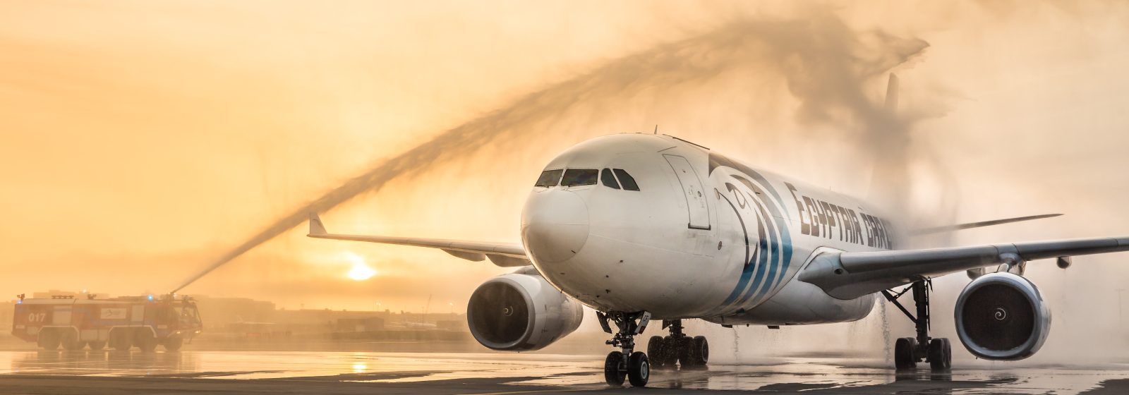 Cargovlucht Egypt Air bij Brussels Airport