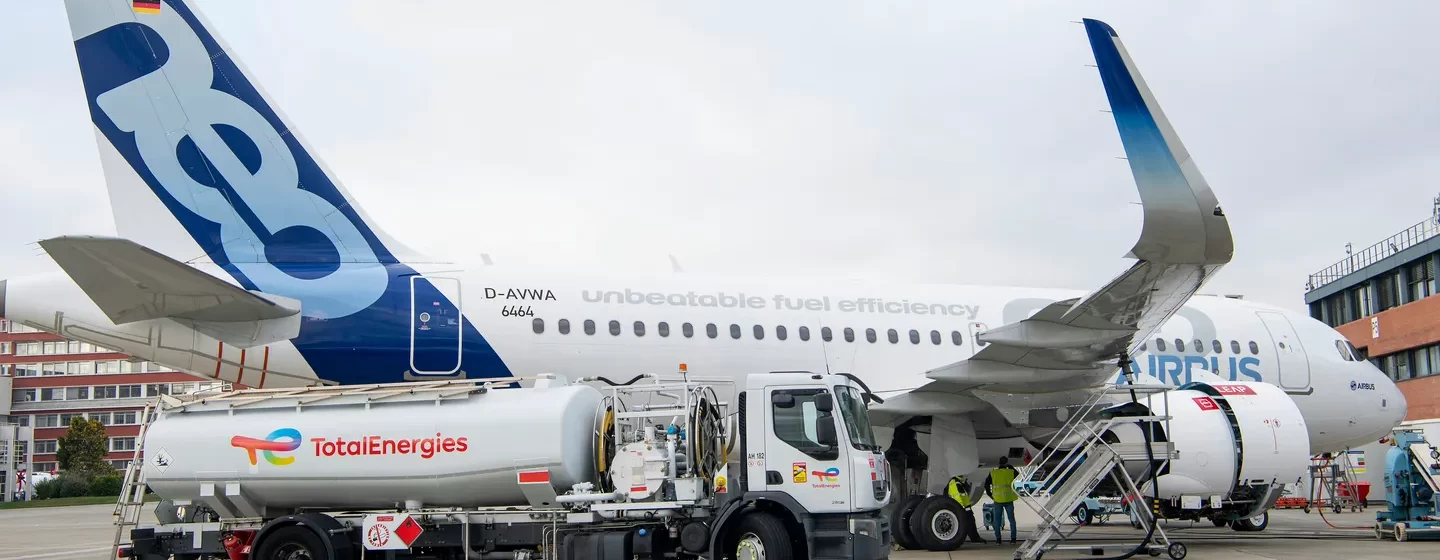 Samenwerking tussen Airbus en TotalEnergies voor duurzame brandstof