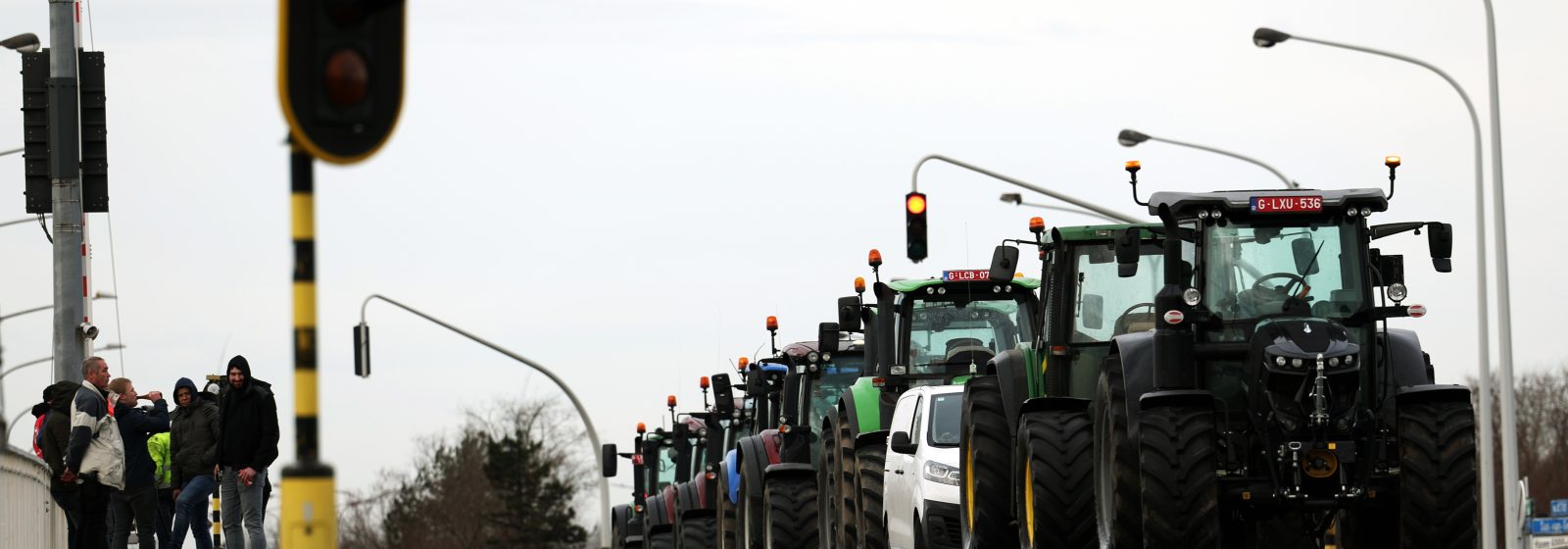 Boerenprotest in Gent op 15 februari 2024