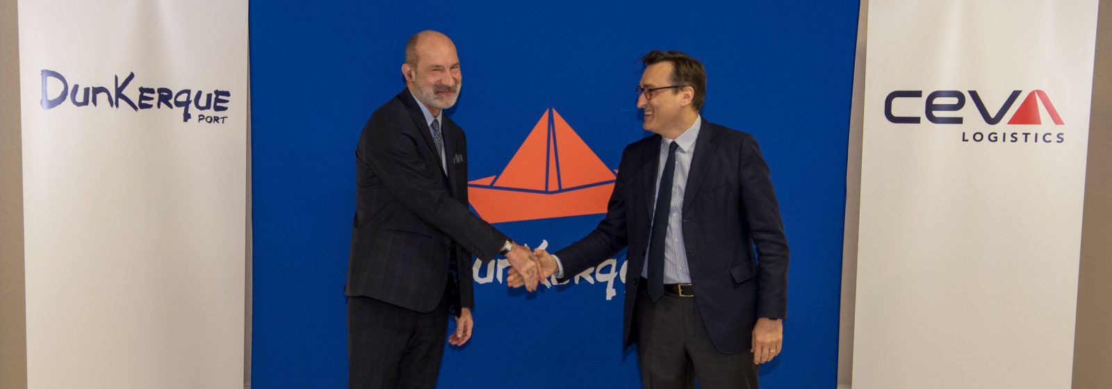 Maurice Georges (Dunkerque-Port) en Mathieu Friedberg (CEVA Logistics)