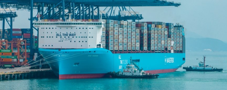 De 'Ane Maersk' (16.592 teu) in Yantian