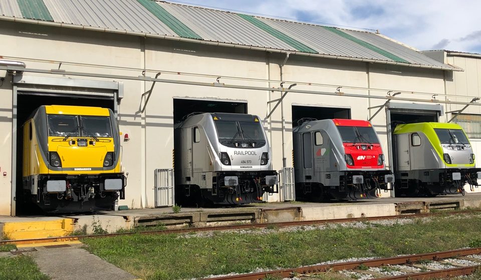Diverse locomotieven van Alstom